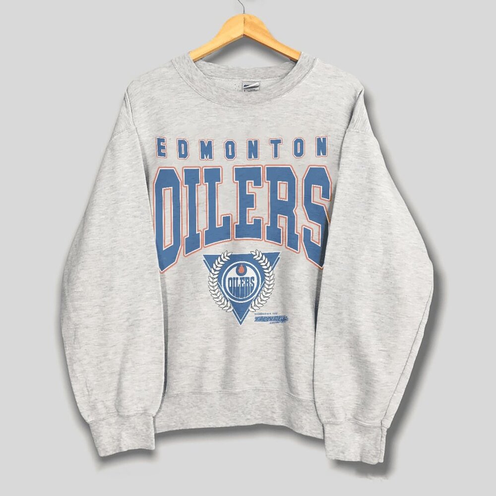 Vintage Edmonton Oilers Hockey Sweatshirt, Retro 90s NHL Edmonton Oilers Shirt
